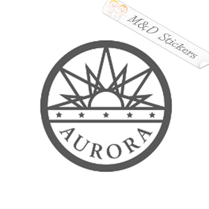Aurora Colorado City Logo (4.5" - 30") Vinyl Decal in Different colors & size for Cars/Bikes/Windows