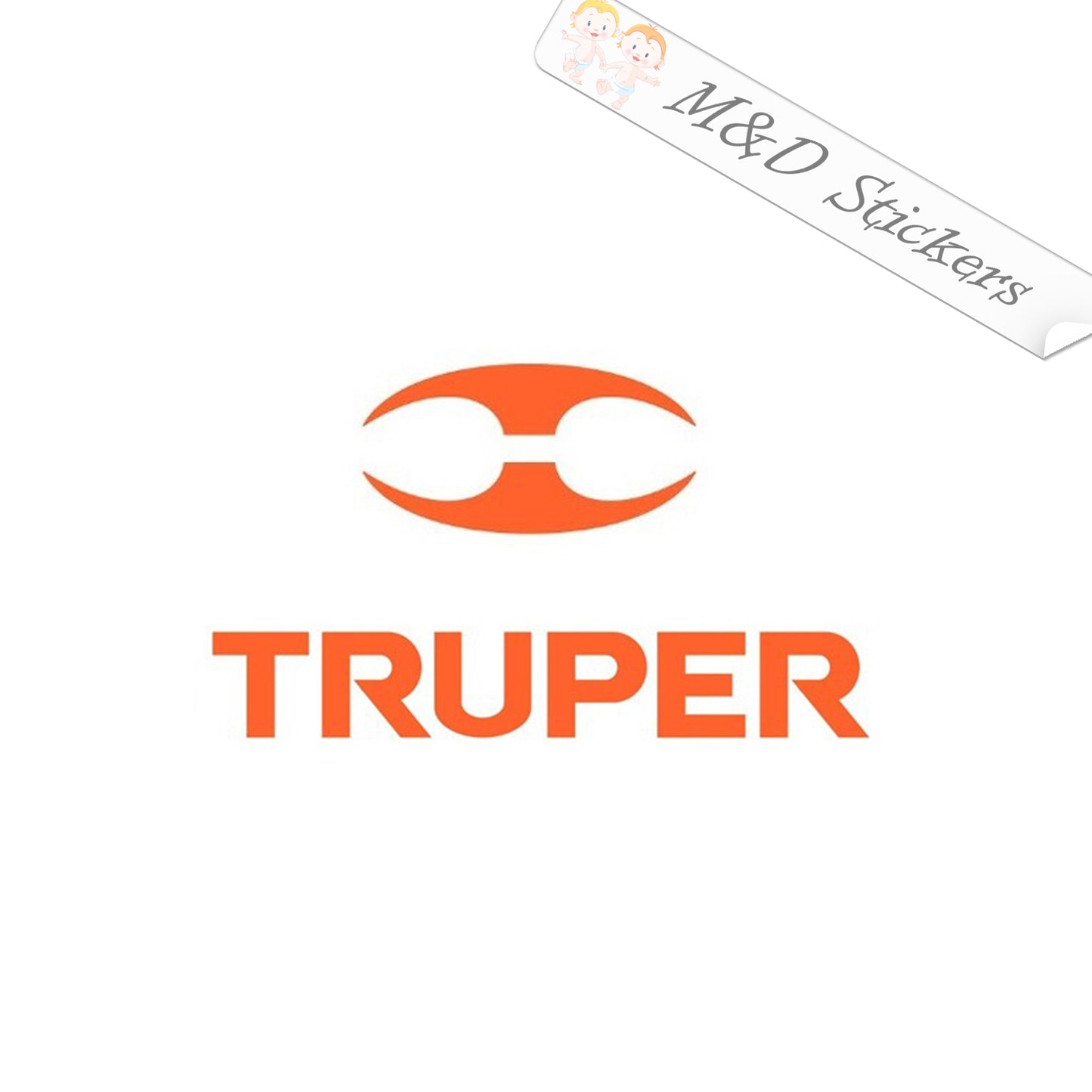 2x Truper garden Tools Logo Vinyl Decal Sticker Different colors & size for Cars/Bikes/Windows