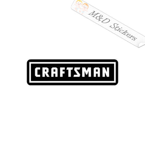 2x Craftsman Logo Vinyl Decal Sticker Different colors & size for Cars/Bikes/Windows