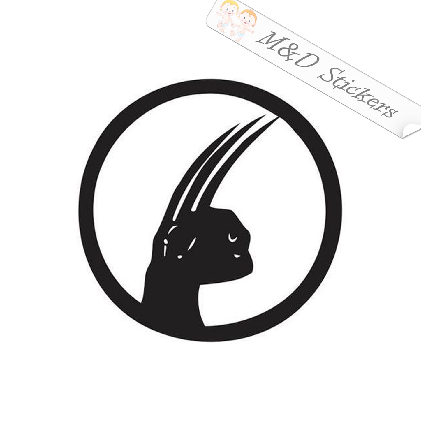 2x Wolverine X-Men Vinyl Decal Sticker Different colors & size for Cars/Bikes/Windows