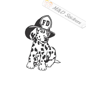 Fire Department Dalmatian (4.5" - 30") Vinyl Decal in Different colors & size for Cars/Bikes/Windows