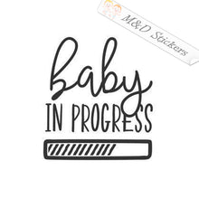 2x Baby coming soon Baby in progress Vinyl Decal Sticker Different colors & size for Cars/Bikes/Windows