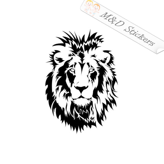 2x Lion head Vinyl Decal Sticker Different colors & size for Cars/Bikes/Windows