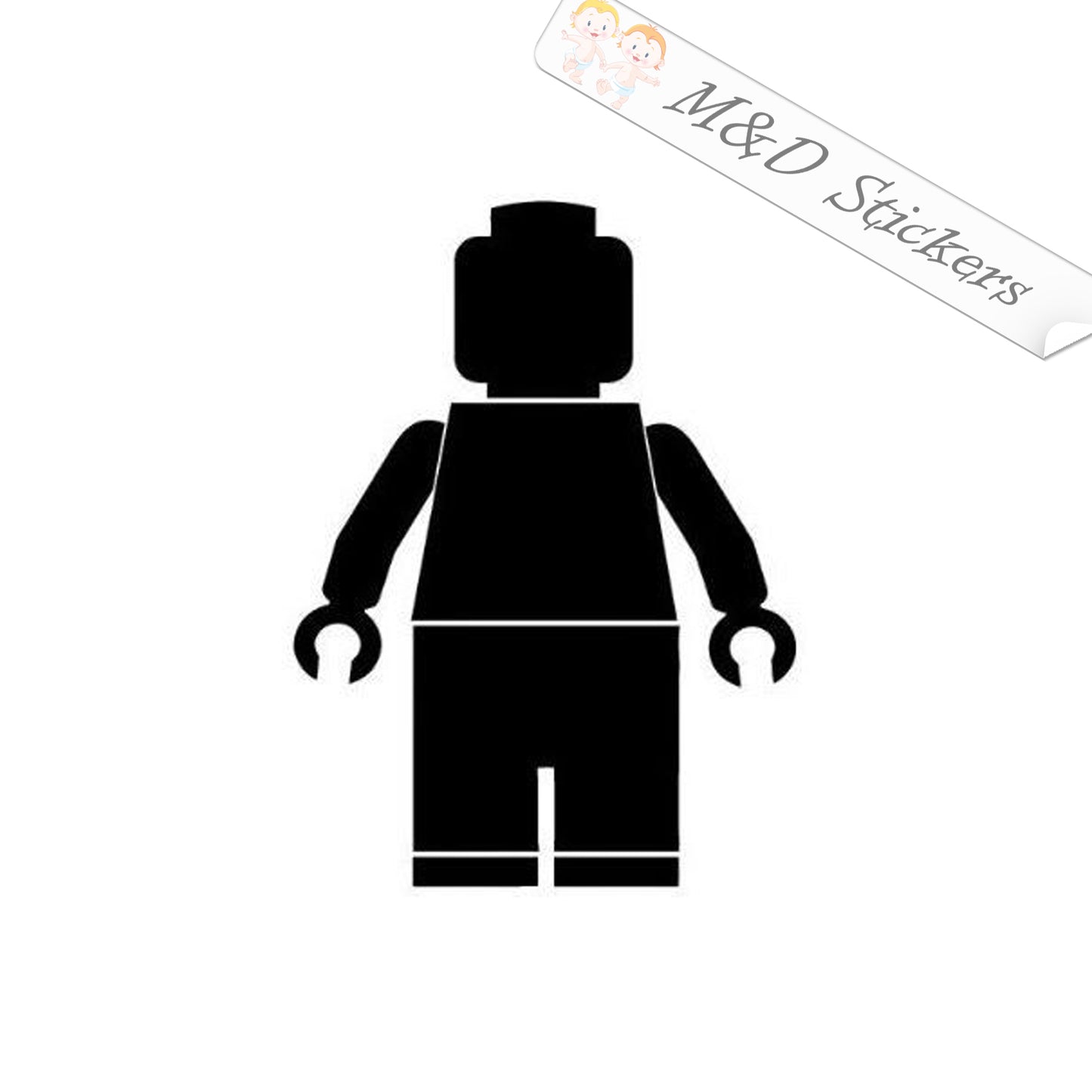 2x Lego man Vinyl Decal Sticker Different colors & size for Cars/Bikes/Windows