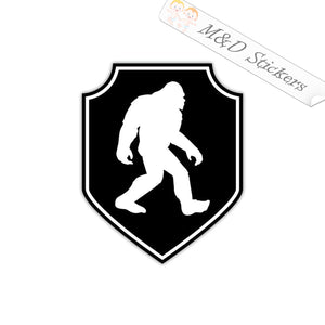 2x Yeti Bigfoot Badge Vinyl Decal Sticker Different colors & size for Cars/Bikes/Windows