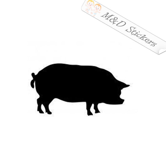 Big pig (4.5" - 30") Vinyl Decal in Different colors & size for Cars/Bikes/Windows