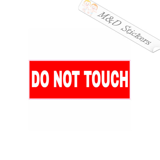 2x Don't touch sign Vinyl Decal Sticker Different colors & size for Cars/Bikes/Windows