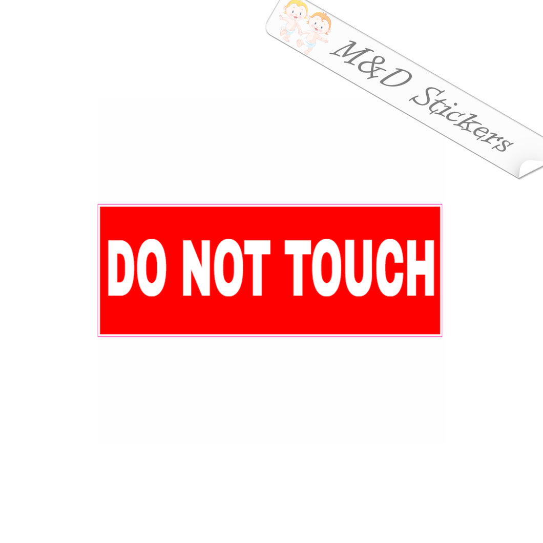 2x Don't touch sign Vinyl Decal Sticker Different colors & size for Cars/Bikes/Windows
