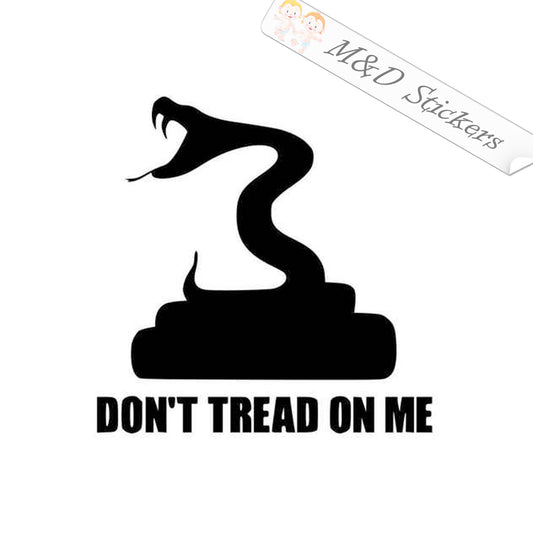 2x Don't tread on me Vinyl Decal Sticker Different colors & size for Cars/Bikes/Windows