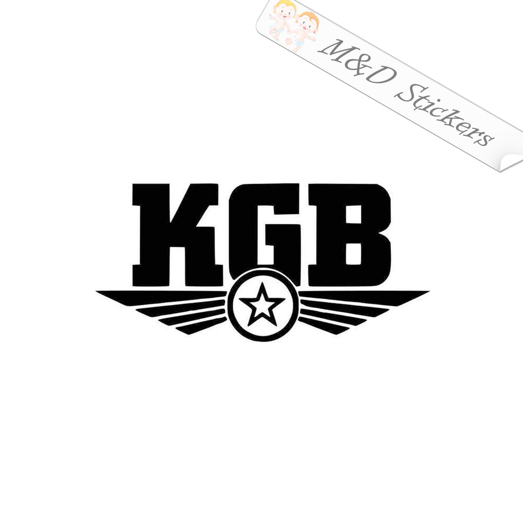 2x Soviet Russian KGB Intelligence Vinyl Decal Sticker Different colors & size for Cars/Bikes/Windows