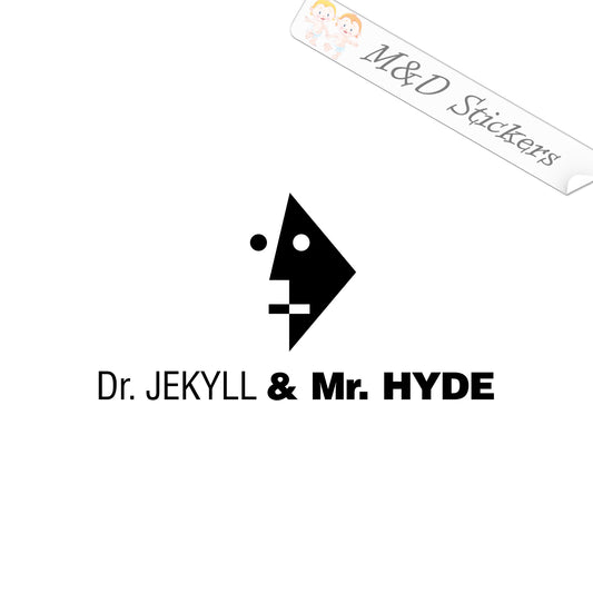 Dr Jekyll & Mr Hyde Face (4.5" - 30") Vinyl Decal in Different colors & size for Cars/Bikes/Windows