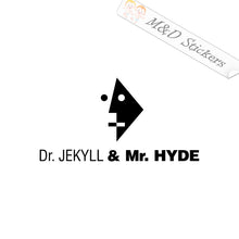 Dr Jekyll & Mr Hyde Face (4.5" - 30") Vinyl Decal in Different colors & size for Cars/Bikes/Windows