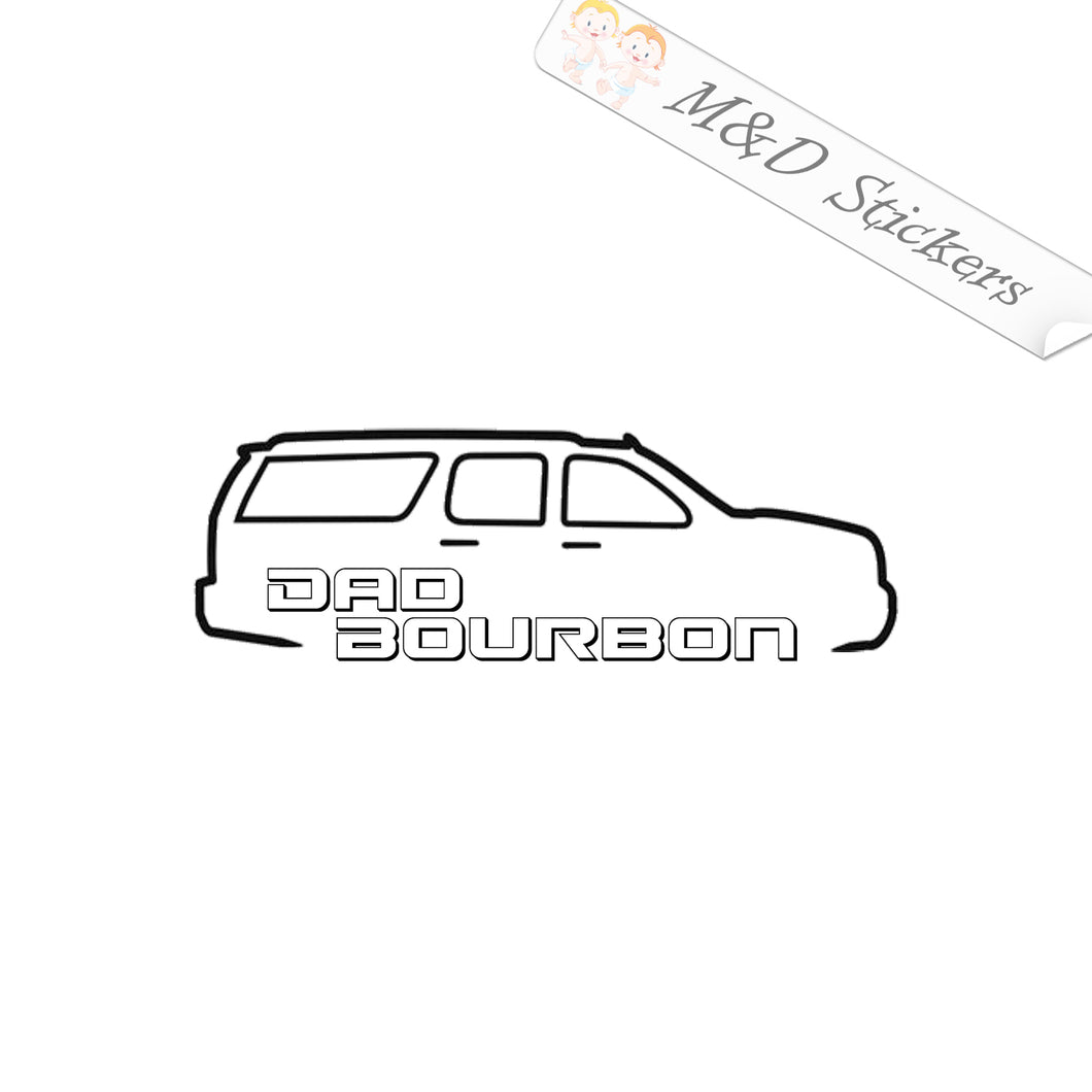 2x Chevrolet Suburban Dad Bourbon Vinyl Decal Sticker Different colors & size for Cars/Bikes/Windows