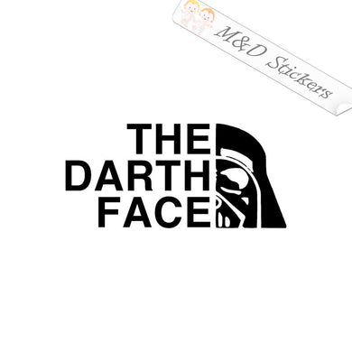 2x The Darth Face funny Logo Vinyl Decal Sticker Different colors & size for Cars/Bikes/Windows
