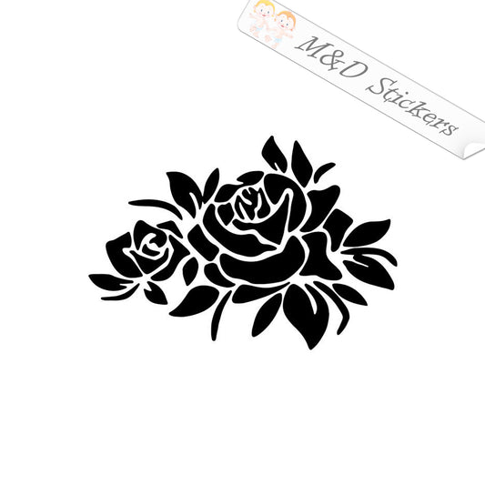 Decorative Flower (4.5" - 30") Vinyl Decal in Different colors & size for Cars/Bikes/Windows