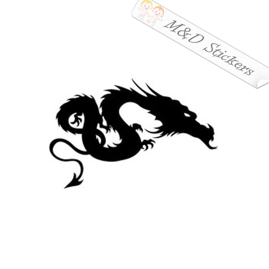 2x Chinese Dragon Vinyl Decal Sticker Different colors & size for Cars/Bikes/Windows