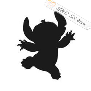 Stitch Silhouette (4.5" - 30") Vinyl Decal in Different colors & size for Cars/Bikes/Windows