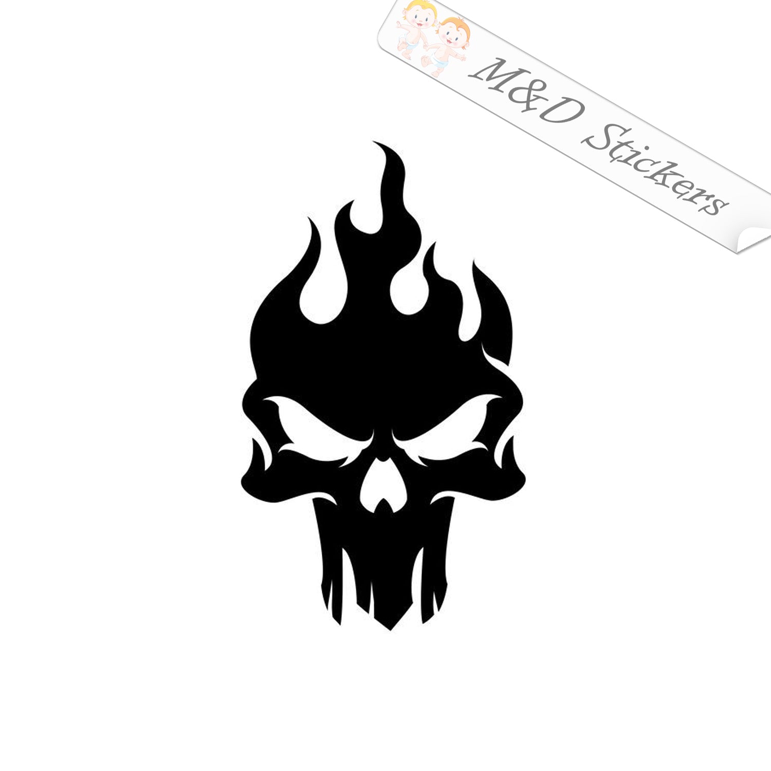 Bike Stickers Design Skull