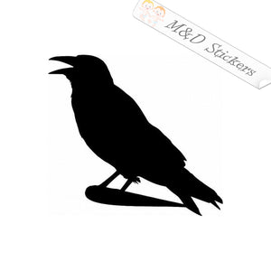 2x Raven Bird Vinyl Decal Sticker Different colors & size for Cars/Bikes/Windows