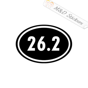2x Marathon run Sport Vinyl Decal Sticker Different colors & size for Cars/Bikes/Windows