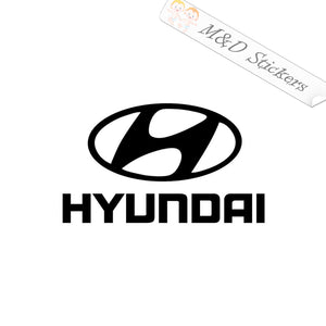 2x Hyundai Logo Vinyl Decal Sticker Different colors & size for Cars/Bikes/Windows