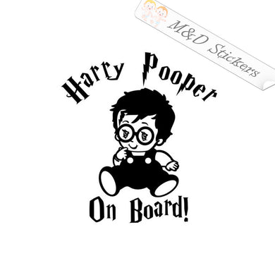 2x Little Harry Baby on board Vinyl Decal Sticker Different colors & size for Cars/Bikes/Windows