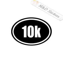 2x 10K run Sport Vinyl Decal Sticker Different colors & size for Cars/Bikes/Windows