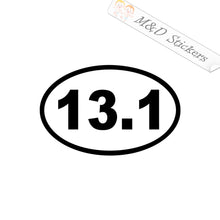2x Half Marathon run Sport Vinyl Decal Sticker Different colors & size for Cars/Bikes/Windows