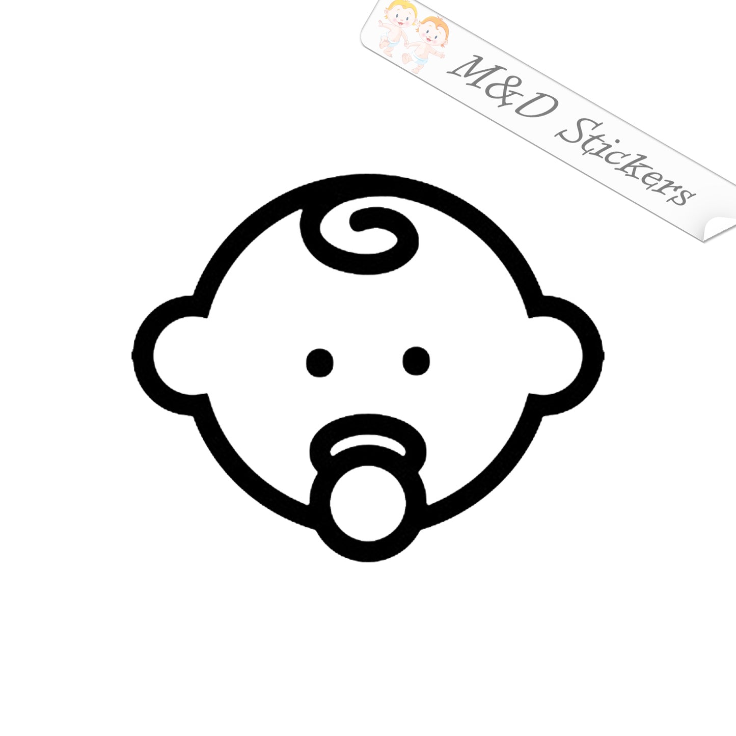 2x Baby on board Vinyl Decal Sticker Different colors & size for Cars/Bikes/Windows