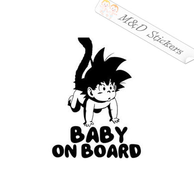 2x Goku Dragonball Z Baby on Board Vinyl Decal Sticker Different colors & size for Cars/Bikes/Windows