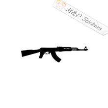 2x Kalashnikov Automatic weapon Vinyl Decal Sticker Different colors & size for Cars/Bikes/Windows