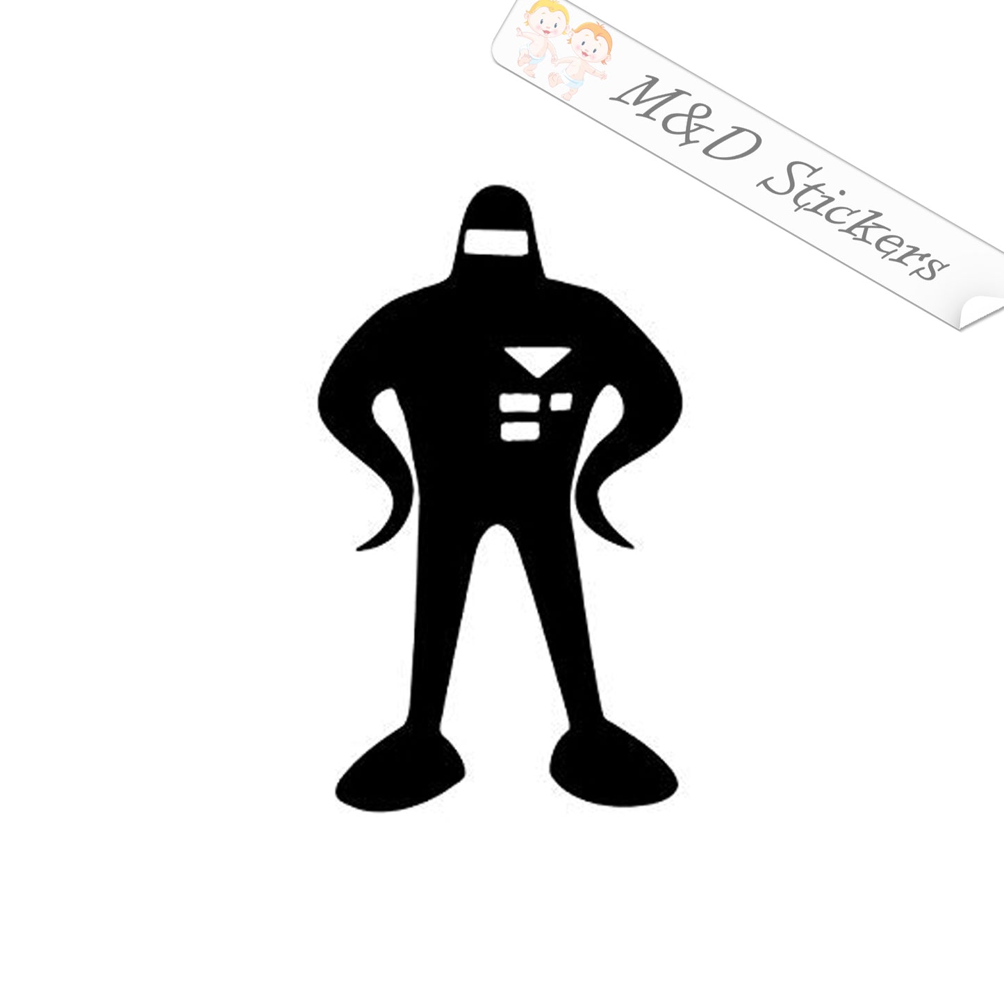 2x Starman Deluxe Video Game Vinyl Decal Sticker Different colors & size for Cars/Bikes/Windows