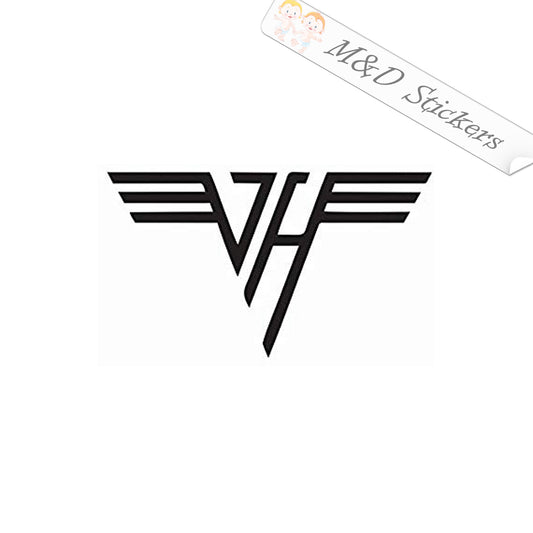2x Van Halen Logo Vinyl Decal Sticker Different colors & size for Cars/Bike