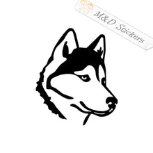 2x Husky Dog Vinyl Decal Sticker Different colors & size for Cars/Bikes/Windows