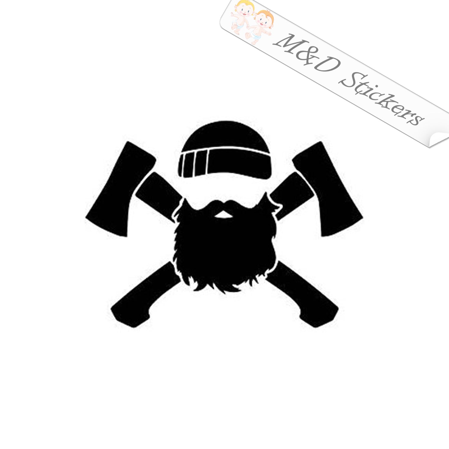 2x Lumberjack Vinyl Decal Sticker Different colors & size for Cars/Bikes/Windows