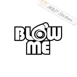 2x Turbo Boost Blow me Vinyl Decal Sticker Different colors & size for Cars/Bikes/Windows
