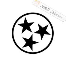 2x Tennessee State Flag Vinyl Decal Sticker Different colors & size for Cars/Bikes/Windows