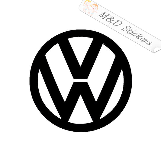 2x Volkswagen Logo Vinyl Decal Sticker Different colors & size for Cars/Bikes/Windows