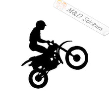 2x Motorcycle rider Vinyl Decal Sticker Different colors & size for Cars/Bikes/Windows