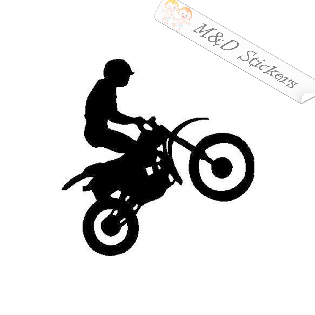 2x Motorcycle rider Vinyl Decal Sticker Different colors & size for Cars/Bikes/Windows