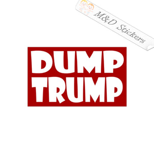 2x Dump Trump 2020 Election Vinyl Decal Sticker Different colors & size for Cars/Bikes/Windows