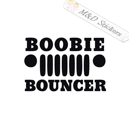 2x Boobie bouncer Vinyl Decal Sticker Different colors & size for Cars/Bikes/Windows