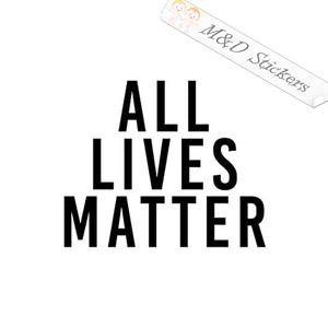 2x All lives matter Vinyl Decal Sticker Different colors & size for Cars/Bikes/Windows