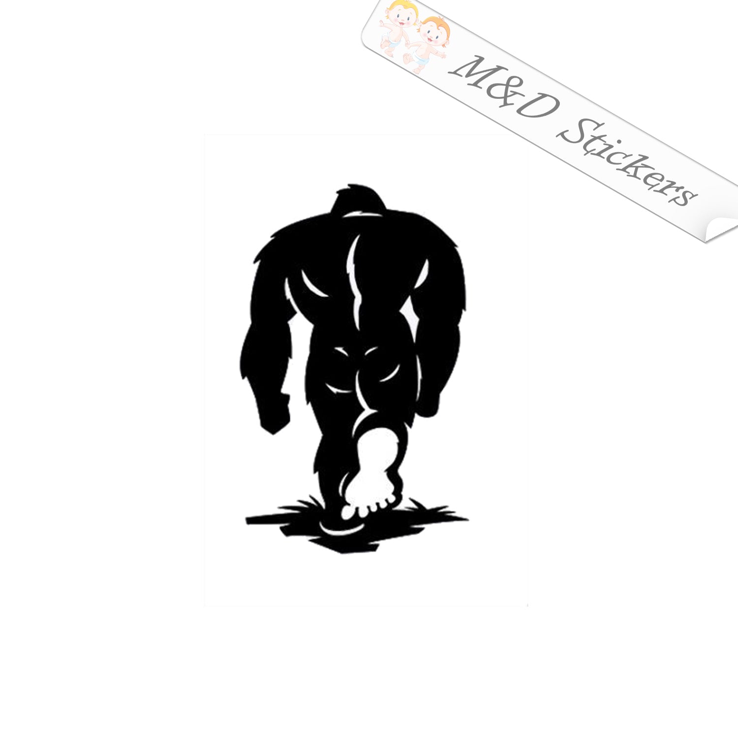 Litemark Bigfoot BELIEVE Black Vinyl Decals | Pack of 3