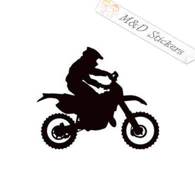 2x Motorcycle rider Vinyl Decal Sticker Different colors & size for Cars/Bikes/Windows