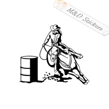 2x Barrel Racer Vinyl Decal Sticker Different colors & size for Cars/Bikes/Windows