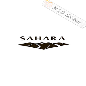 2x Sahara Jeep Vinyl Decal Sticker Different colors & size for Cars/Bikes/Windows