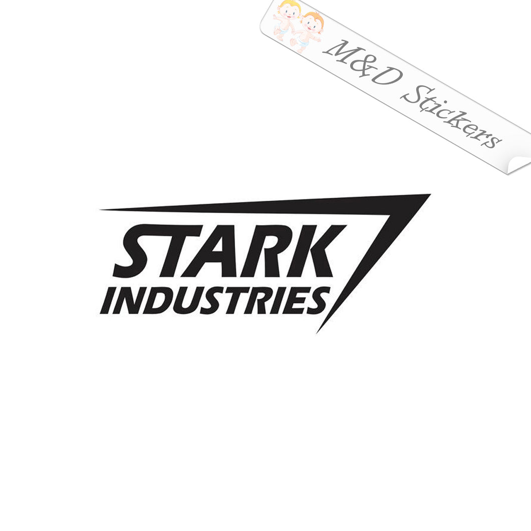 2x Stark industries Vinyl Decal Sticker Different colors & size for Cars/Bikes/Windows