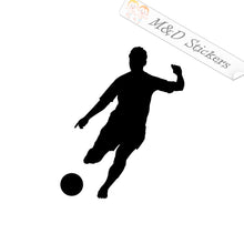 2x Soccer player Vinyl Decal Sticker Different colors & size for Cars/Bikes/Windows