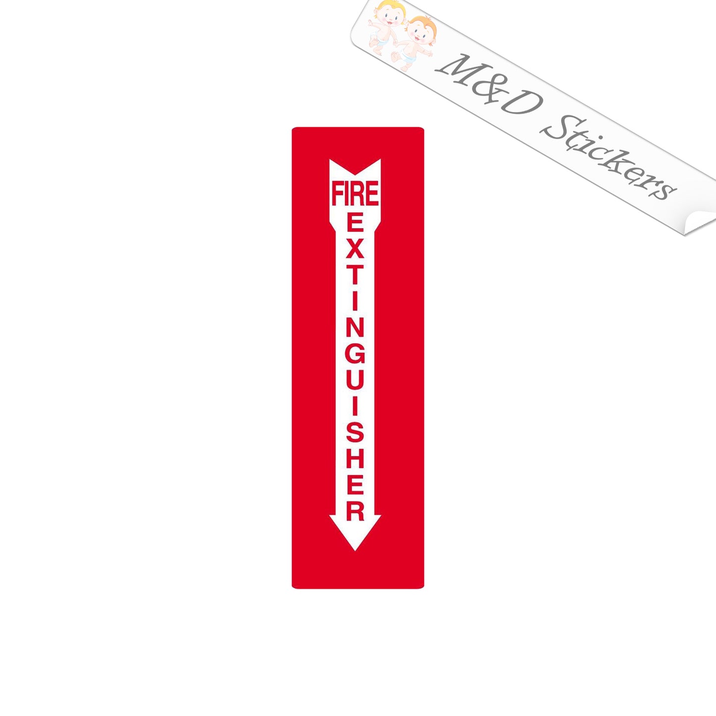 2x Fire extinguisher sign Vinyl Decal Sticker Different colors & size for Cars/Bikes/Windows/Businesses